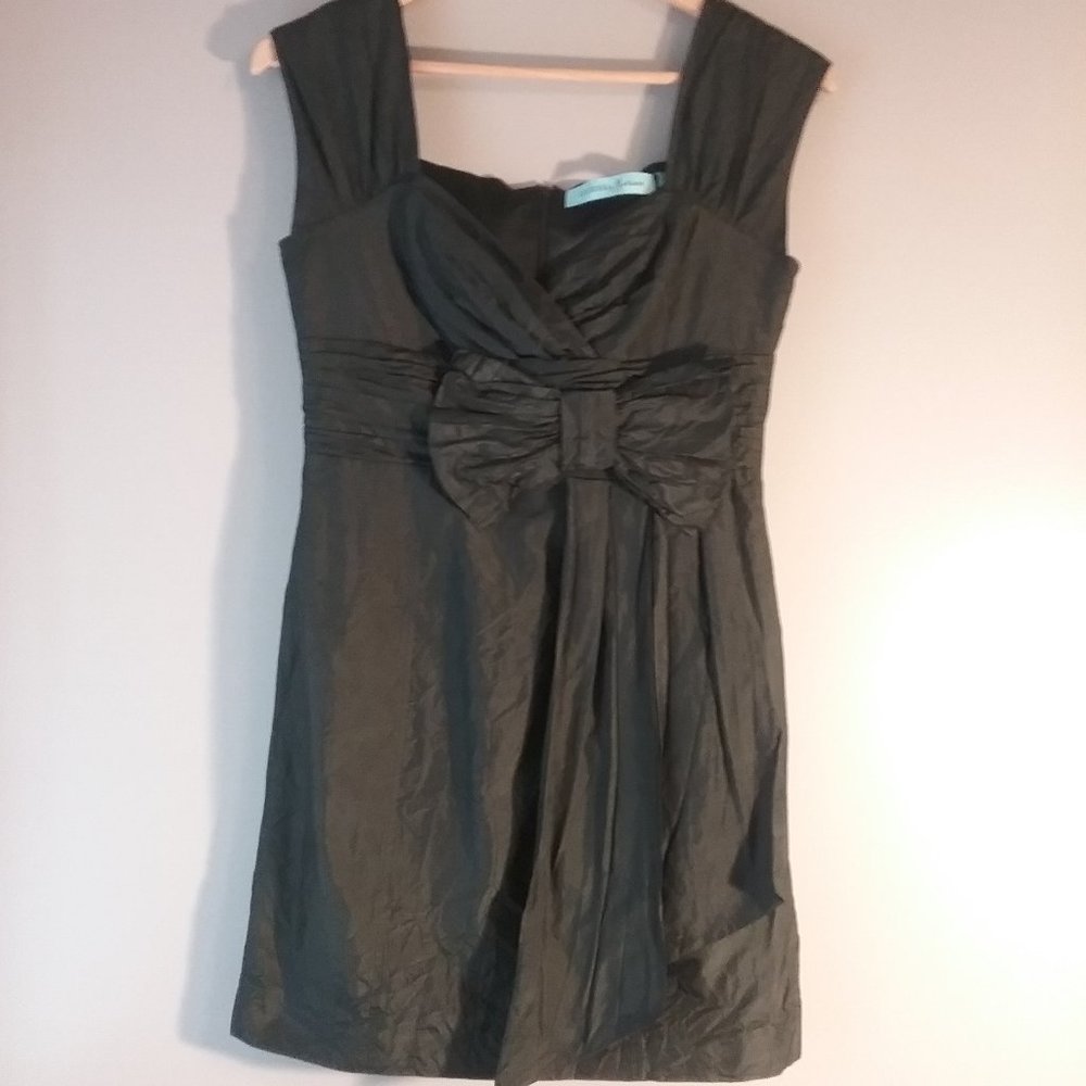 Guess by Marciano Black Silk Mini Dress | S